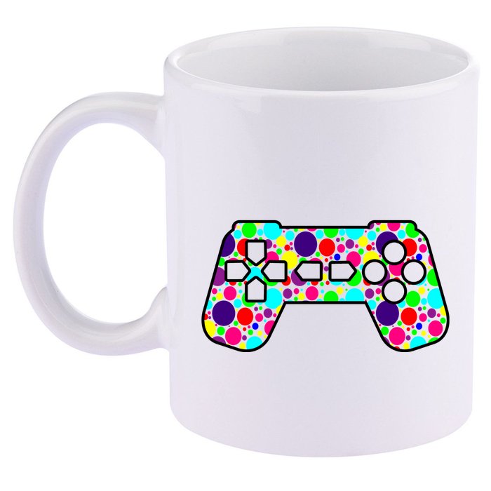 Polka Dots Gamer International Dot Day 11oz C Handle Ceramic Mug