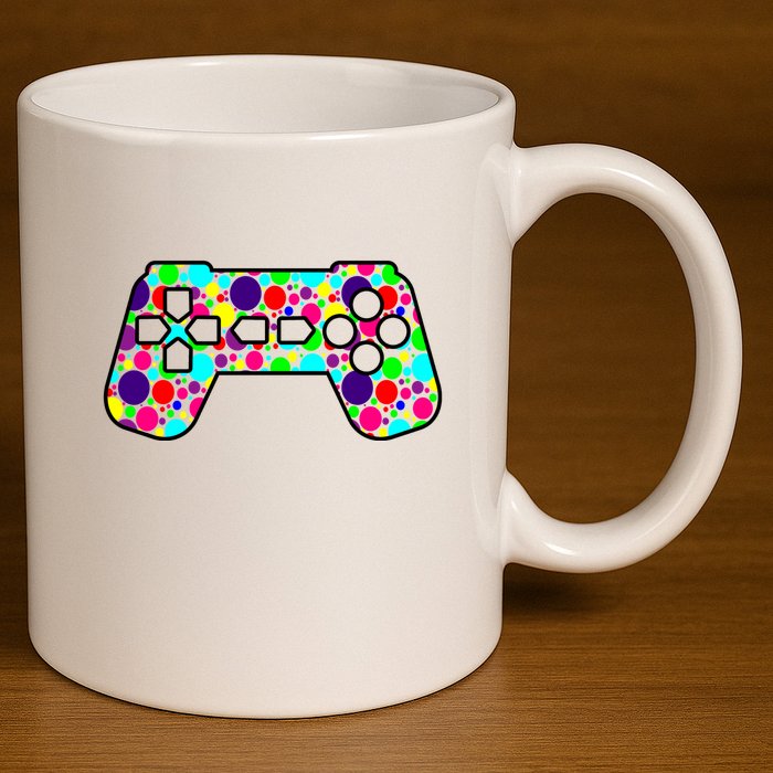 Polka Dots Gamer International Dot Day 11oz C Handle Ceramic Mug