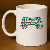 Polka Dots Gamer International Dot Day 11oz C Handle Ceramic Mug