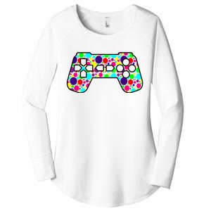 Polka Dots Gamer International Dot Day Women's Perfect Tri Tunic Long Sleeve Shirt