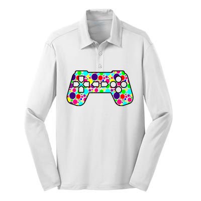 Polka Dots Gamer International Dot Day Silk Touch Performance Long Sleeve Polo