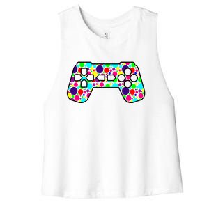 Polka Dots Gamer International Dot Day Women's Racerback Cropped Tank