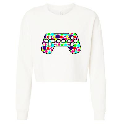 Polka Dots Gamer International Dot Day Cropped Pullover Crew