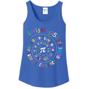 Pi Day Gift Spiral Pi Color Numbers Teacher Student Gift Ladies Essential Tank