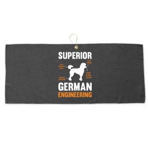 Poodle Dog Gifts Funny Superior German Engineering Large Microfiber Waffle Golf Towel