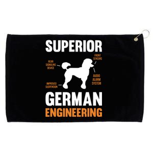 Poodle Dog Gifts Funny Superior German Engineering Grommeted Golf Towel