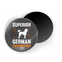 Poodle Dog Gifts Funny Superior German Engineering Magnet