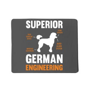 Poodle Dog Gifts Funny Superior German Engineering Mousepad