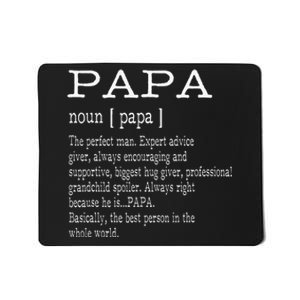 Papa Definition Grandpa Fathers Day Gifts Men Mousepad