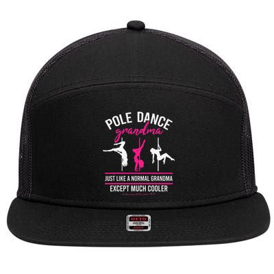 Pole Dance Grandma Dancer Mother's Day Pole Fitness 7 Panel Mesh Trucker Snapback Hat