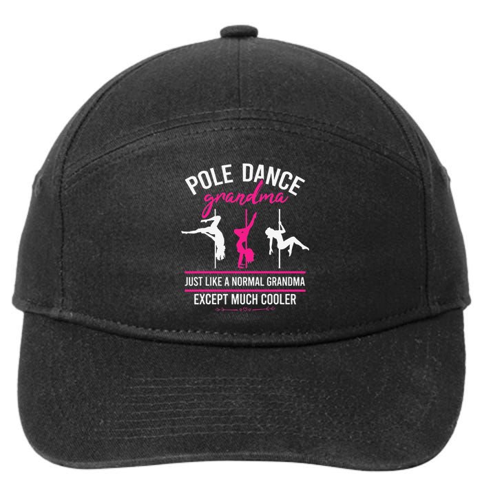 Pole Dance Grandma Dancer Mother's Day Pole Fitness 7-Panel Snapback Hat