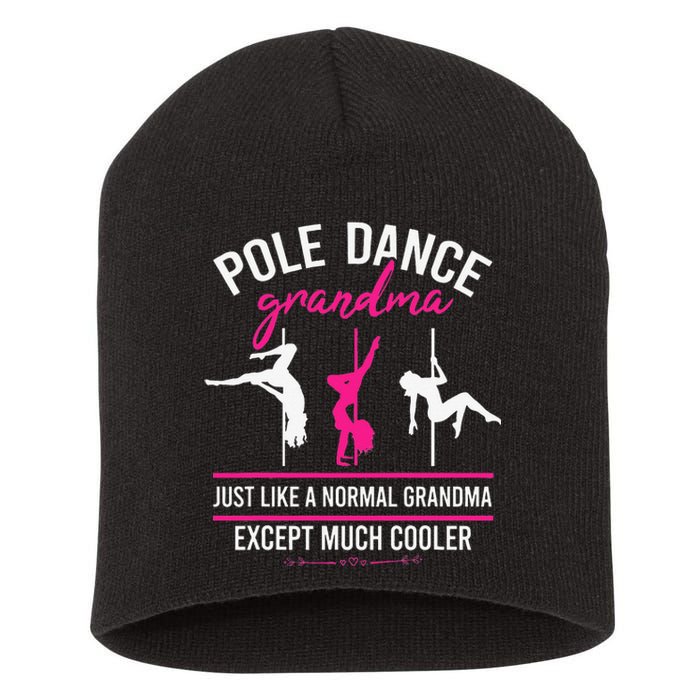 Pole Dance Grandma Dancer Mother's Day Pole Fitness Short Acrylic Beanie