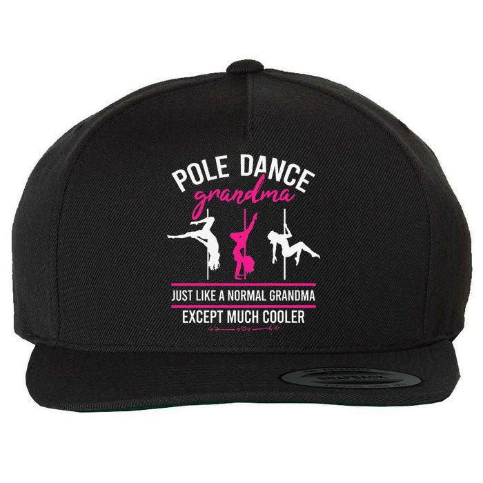 Pole Dance Grandma Dancer Mother's Day Pole Fitness Wool Snapback Cap