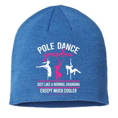 Pole Dance Grandma Dancer Mother's Day Pole Fitness Funny Gift Sustainable Beanie