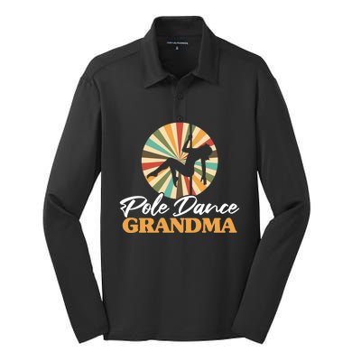 Pole Dance Grandma Pole Fitness Mother's Day Dancer Gift Silk Touch Performance Long Sleeve Polo