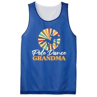 Pole Dance Grandma Pole Fitness Mother's Day Dancer Gift Mesh Reversible Basketball Jersey Tank