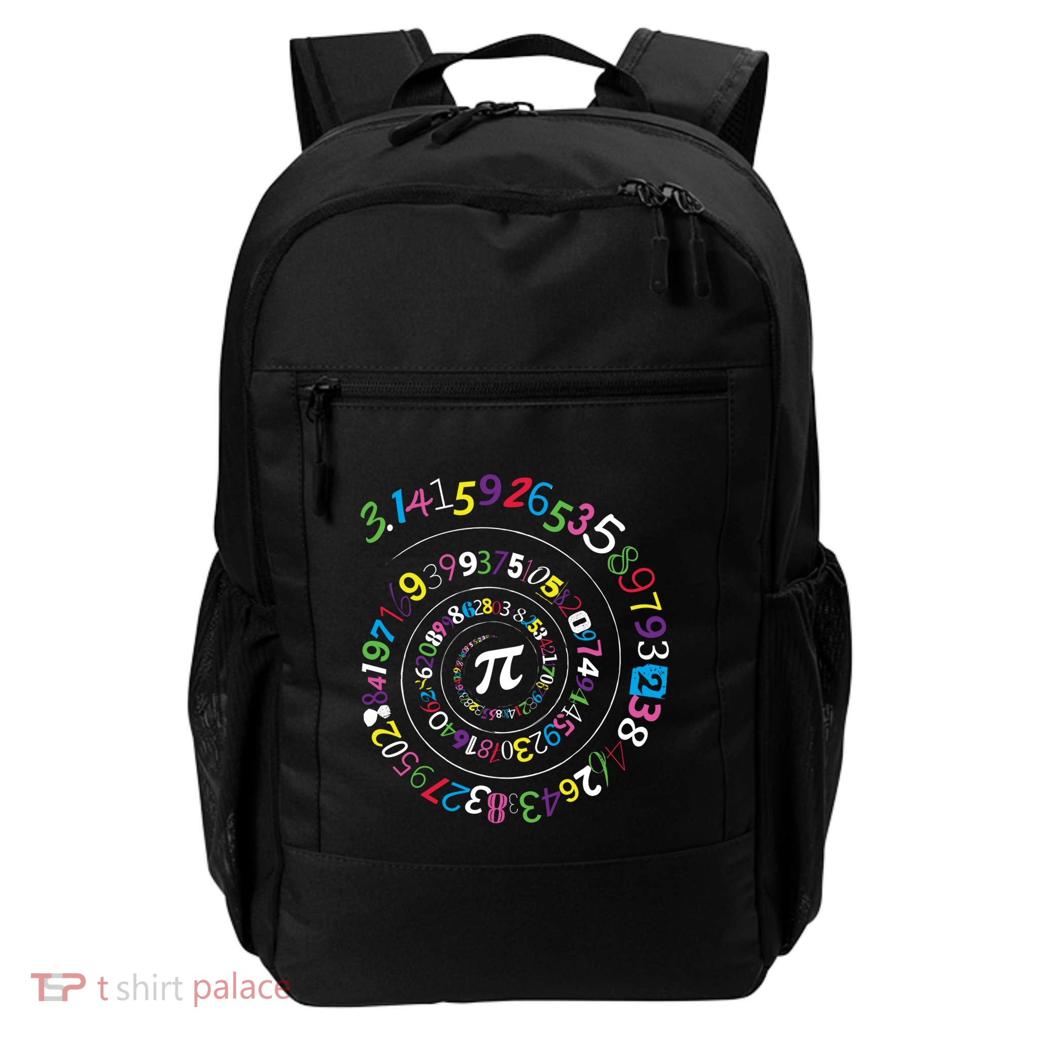 Pi Day Great Gift Spiral Pi Color Numbers Teacher Student Funny Gift Daily Commute Backpack