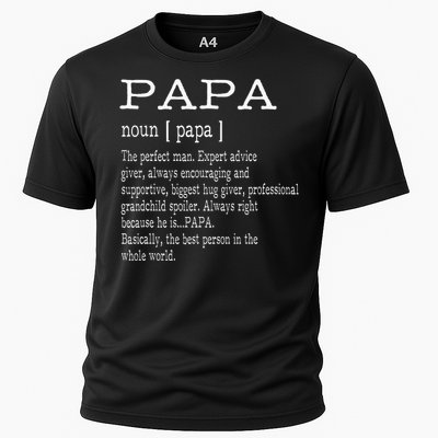 Papa Definition Grandpa FatherS Day Cooling Performance Crew T-Shirt