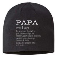 Papa Definition Grandpa FatherS Day Sustainable Beanie