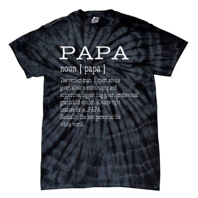 Papa Definition Grandpa FatherS Day Tie-Dye T-Shirt