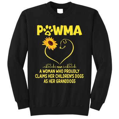 Pawma Definition Grandma Paw Mama Gift Funny For Dog Lovers  Sweatshirt