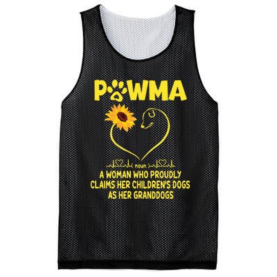 Pawma Definition Grandma Paw Mama Gift Funny For Dog Lovers  Mesh Reversible Basketball Jersey Tank