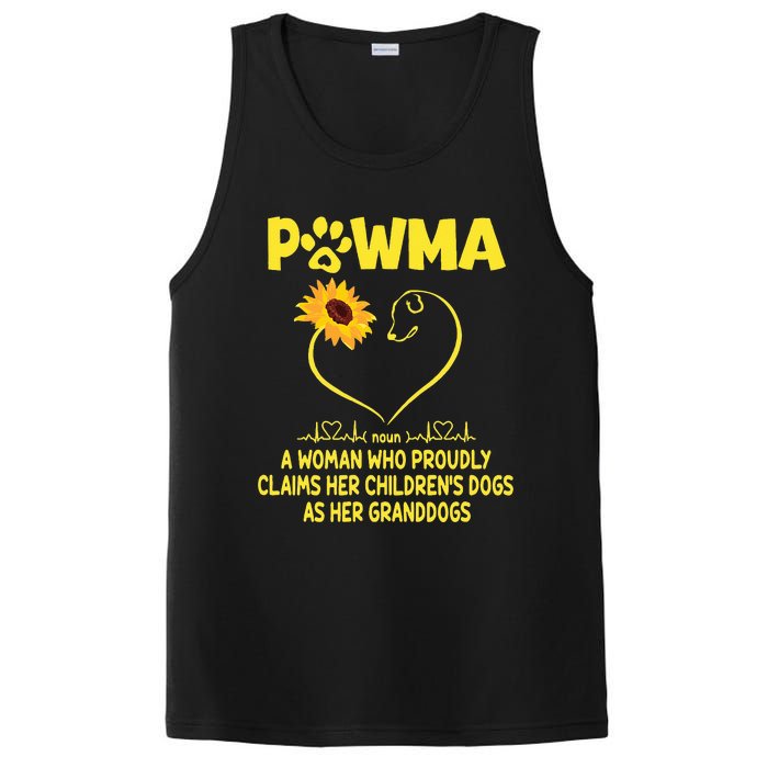 Pawma Definition Grandma Paw Mama Gift Funny For Dog Lovers  PosiCharge Competitor Tank