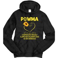 Pawma Definition Grandma Paw Mama Gift Funny For Dog Lovers  Tie Dye Hoodie