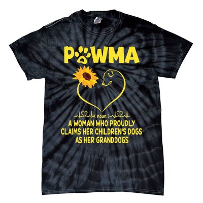 Pawma Definition Grandma Paw Mama Gift Funny For Dog Lovers  Tie-Dye T-Shirt