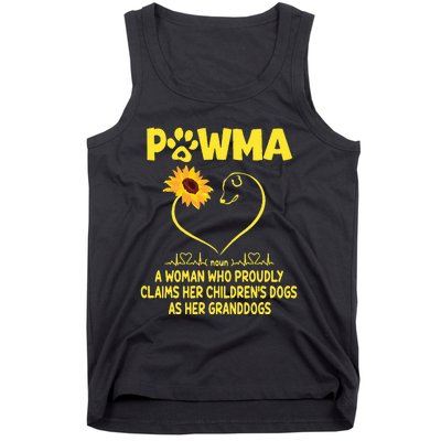 Pawma Definition Grandma Paw Mama Gift Funny For Dog Lovers  Tank Top