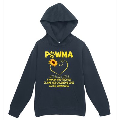 Pawma Definition Grandma Paw Mama Gift Funny For Dog Lovers  Urban Pullover Hoodie