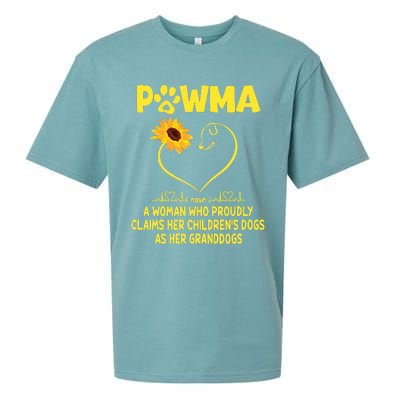 Pawma Definition Grandma Paw Mama Gift Funny For Dog Lovers  Sueded Cloud Jersey T-Shirt