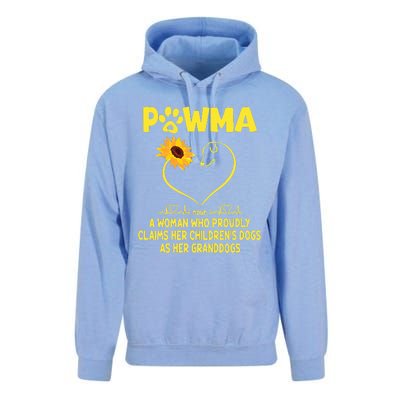 Pawma Definition Grandma Paw Mama Gift Funny For Dog Lovers  Unisex Surf Hoodie