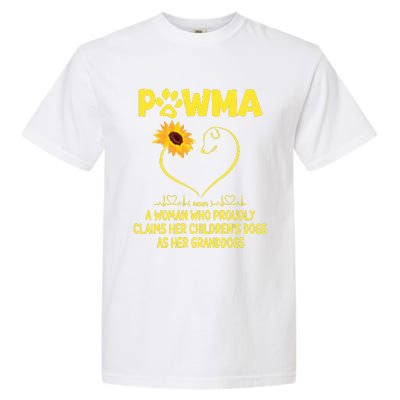 Pawma Definition Grandma Paw Mama Gift Funny For Dog Lovers  Garment-Dyed Heavyweight T-Shirt