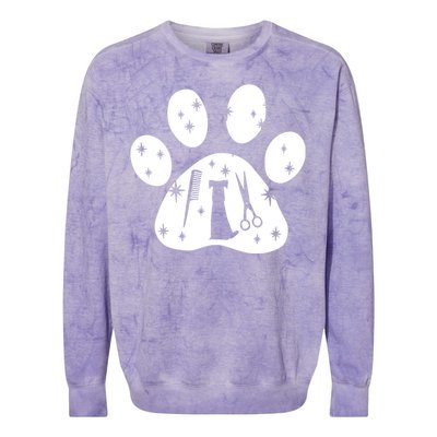 Paw Dog Groomer Colorblast Crewneck Sweatshirt