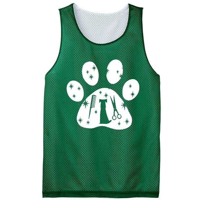 Paw Dog Groomer Mesh Reversible Basketball Jersey Tank