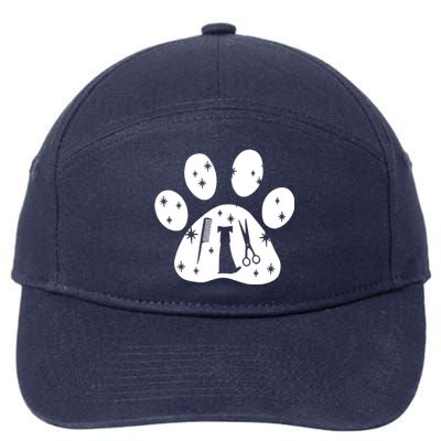 Paw Dog Groomer 7-Panel Snapback Hat