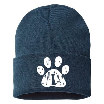 Paw Dog Groomer Sustainable Knit Beanie