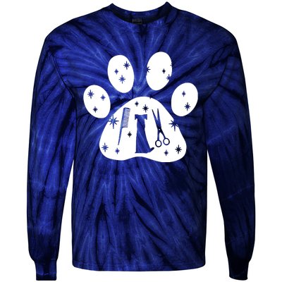 Paw Dog Groomer Tie-Dye Long Sleeve Shirt