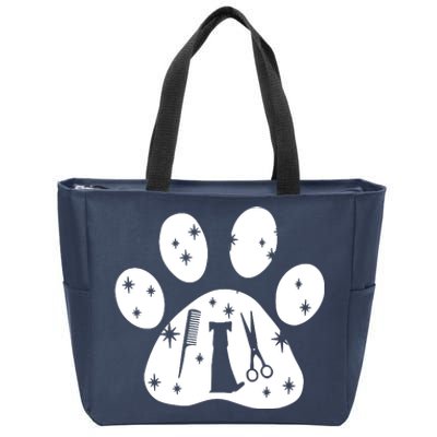 Paw Dog Groomer Zip Tote Bag