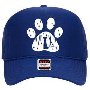 Paw Dog Groomer High Crown Mesh Back Trucker Hat