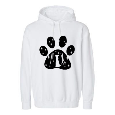 Paw Dog Groomer Garment-Dyed Fleece Hoodie