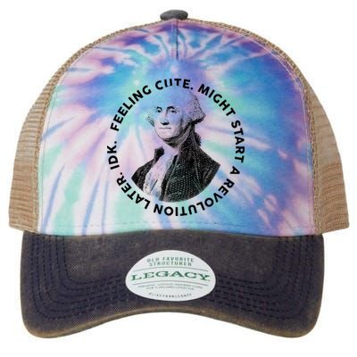 PresidentS Day George Washington Founding Feeling Cute Legacy Tie Dye Trucker Hat