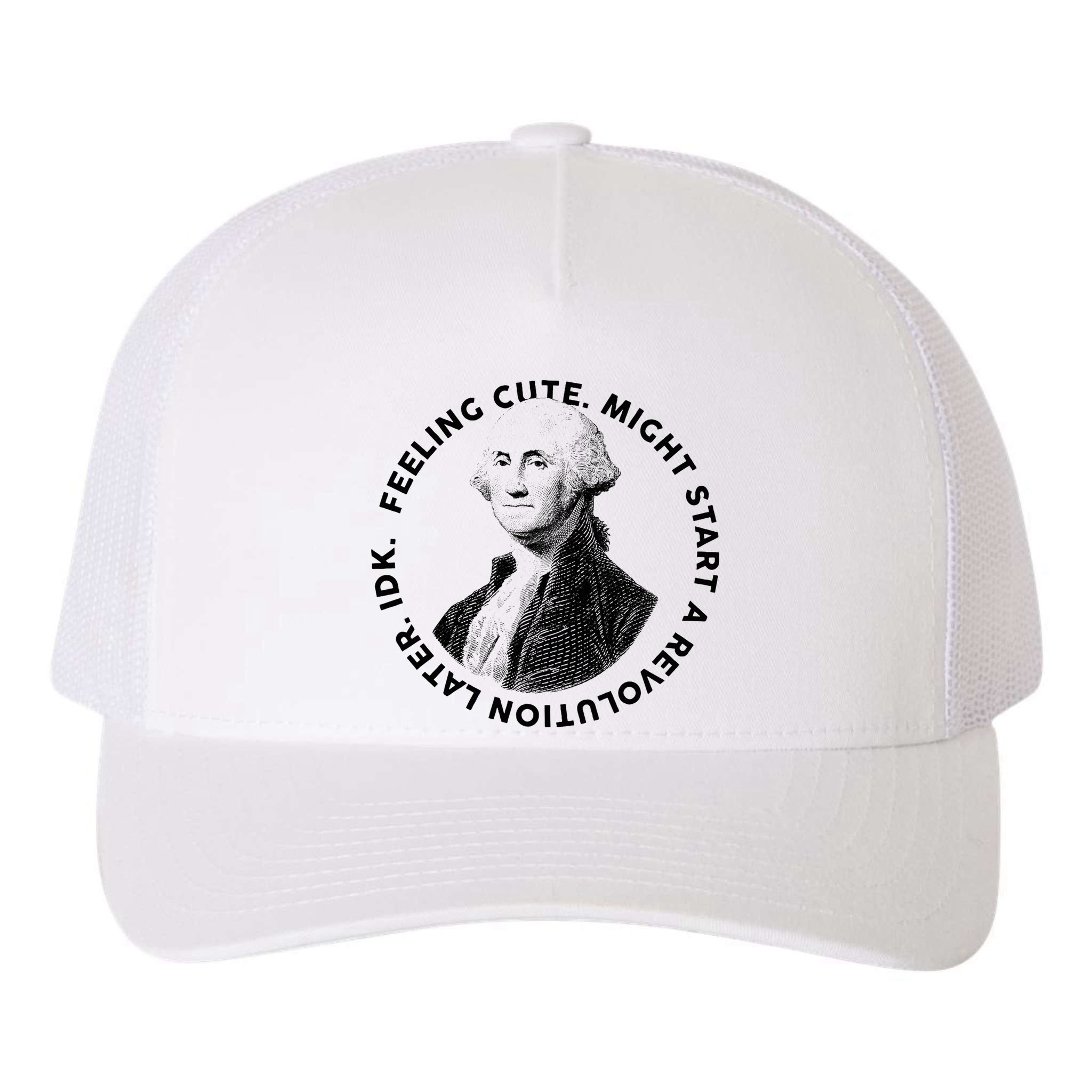 PresidentS Day George Washington Founding Feeling Cute Yupoong Adult 5-Panel Trucker Hat