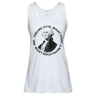 PresidentS Day George Washington Founding Feeling Cute Ladies Essential Flowy Tank