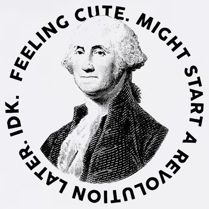 PresidentS Day George Washington Founding Feeling Cute Flat Bill Trucker Hat