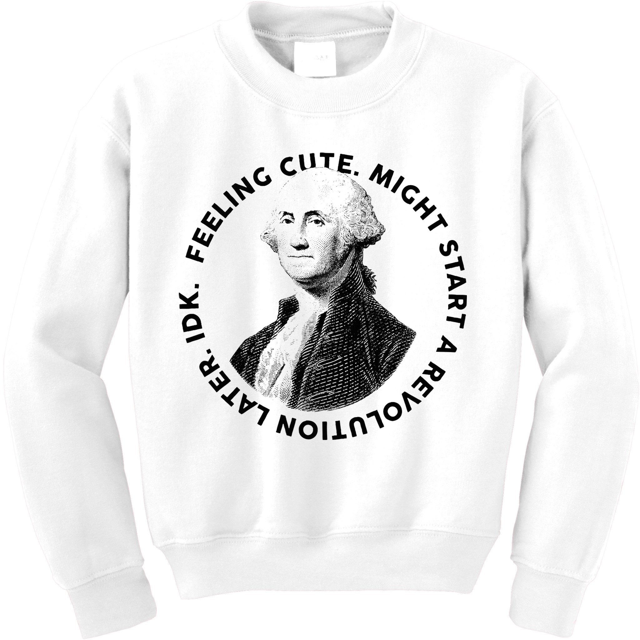 PresidentS Day George Washington Founding Feeling Cute Kids Sweatshirt