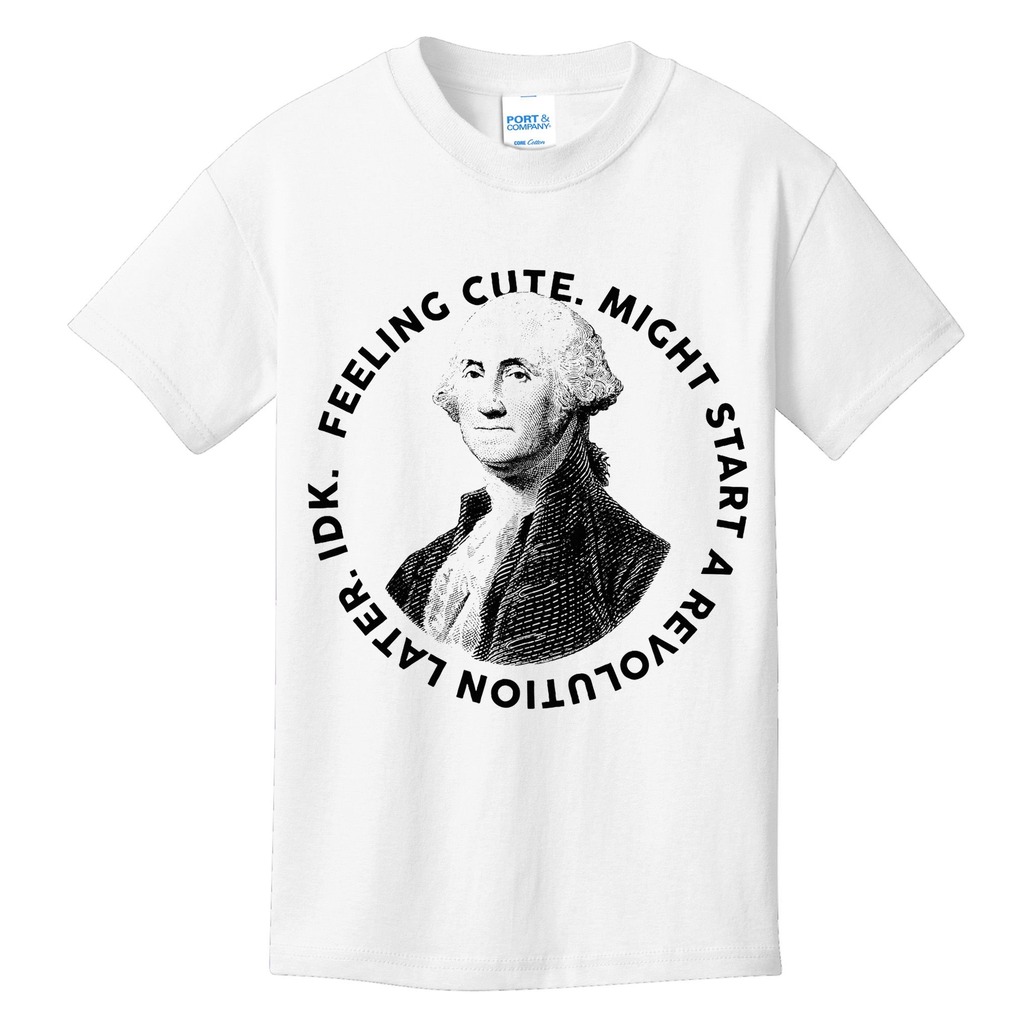 PresidentS Day George Washington Founding Feeling Cute Kids T-Shirt