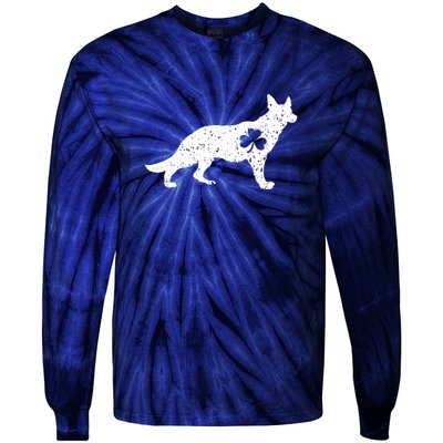 Patrick Day German Shepherd Dog Lover St Patrick's Day Tie-Dye Long Sleeve Shirt