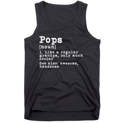 Pops Definition Grandpa Grandfather Novelty Tank Top